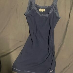 Hollister Blue Chemise with Spaghetti Straps
